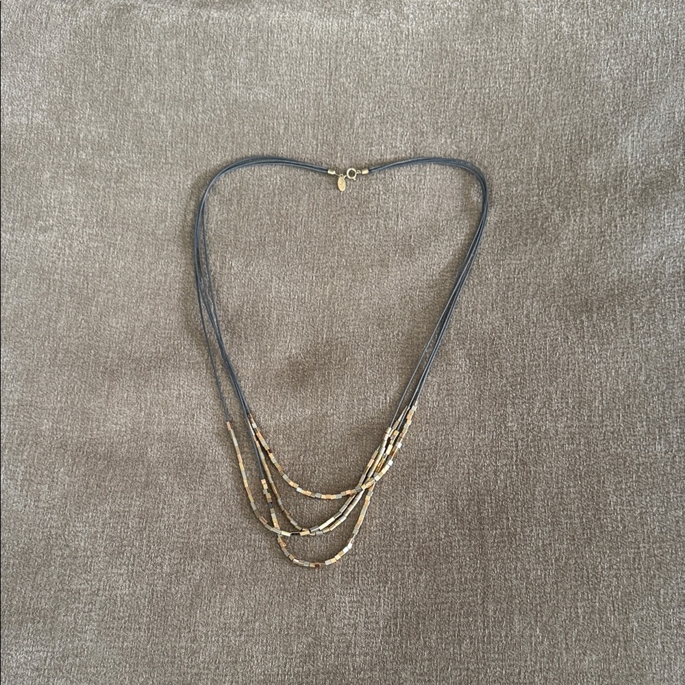 Mixed Metal Layered Necklace